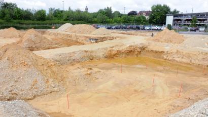 Bild: Stephan Huber
Stück für Stück geht es auf der Baustelle in der Marienstraße voran.