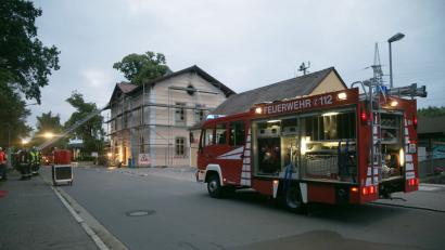 Bild: Jürgen Masching
Sonntagnacht brannte ein Bahnhofsgebäude in Postbauer-Heng, das eigentlich gerade renoviert wird.
