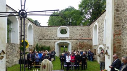 Bild: fsc
Beim Gottesdienst in der "Kirche ohne Dach".