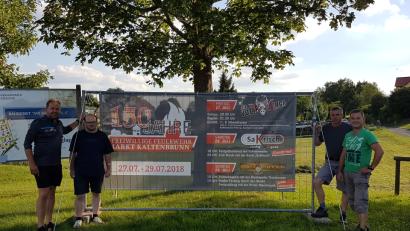 Bild: bk
150 Jahre Feuerwehr Kaltenbrunn: Die Vorbereitungen für das Ereignsi laufen auf Hochtouren.