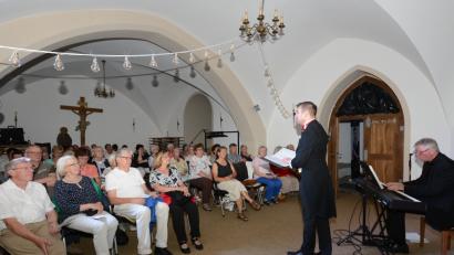 Bild: bey
Christoph Baierl in der Unterkirche.