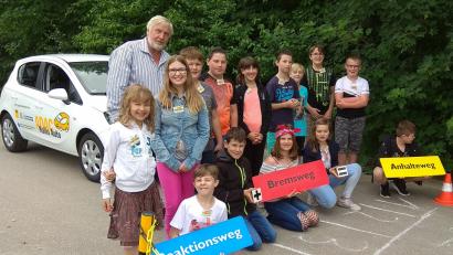 Bild: mab
Schwarzenfelder Schüler setzten sich mit den vielfältigen Gefahren im motorisierten Verkehr auseinander.