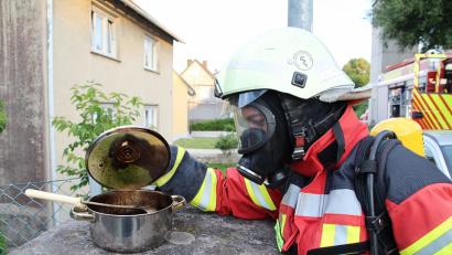 Bild: Jürgen Masching
Verbrannte Grießnockerl lösten einen Feuerwehreinsatz aus.