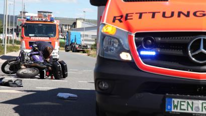 Bild: za
Die Unfallstelle in der Leimberger Straße.