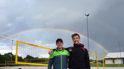 Bild: exb
Marco Nanka und Julian Zoll starten für den Landesverband Bayern beim Bundespokal Beach vom 13. bis 15.Juli in Damp an der Ostsee.