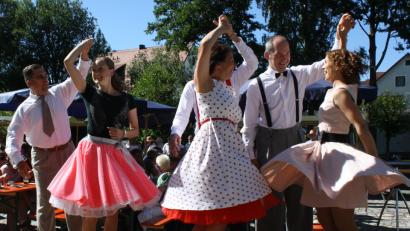 Bild: eib
Die Swing-Demonstration des Tanzstudios Lion‘s aus Pilsen begeisterte.