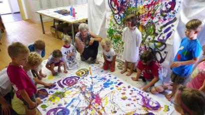 Bild: exb
Mit Begeisterung waren die Kinder bei der Sache.