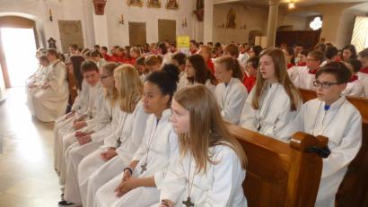 Bild: mad
Die Pfarrkirche in Dieterskirchen war zum Gottesdienst beim Dekanatsministrantentag mit zahlreichen Messdienern vollbesetzt.