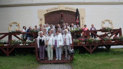 Bild: exb
Die Gruppe der AWO vor dem Kloster Tepl.