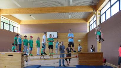 Bild: ubb
Besonders viel geboten war in der komplett neu sanierten Turnhalle.
