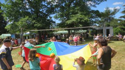 Bild: exb
Für Alt und Jung standen verschiedene Spiele bereit.