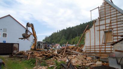 Bild: pop
In Eigenleistung wurde das alte Wohnhaus abgerissen.