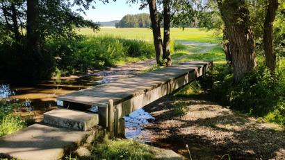 Bild: hai
Vom Geländer des Tannenstegs sind nur Reste übriggeblieben. Ob es erneuert wird, steht noch nicht fest.