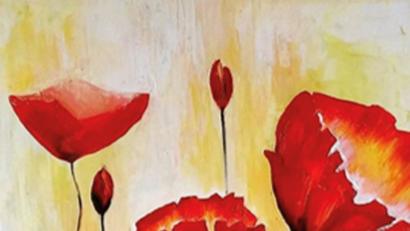 Bild: Kunstverein
Das Gemälde mit den farbenprächtigen Blumen stammt von Arzy Umerova. Die aus der Ukraine stammende Künstlerin ist bei der Werkschau '18 mit mehreren Werken vertreten.
