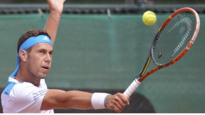 Bild: Ziegler
Der Österreicher Pascal Brunner spielt an Nummer zwei für den TC Amberg am Schanzl.