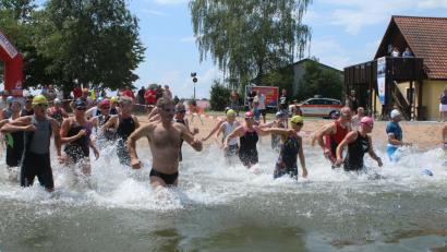 Bild: sne
Die Sportler müssen 570 Meter durch den Kiesibeach schwimmen.
