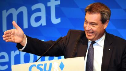 Bild: Stephan Huber
Mit vollem Einsatz wirbt Ministerpräsident Markus Söder (CSU) für seinen Kurs.