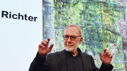 Bild:  Bernd Settnik/dpa
Das Museum Barberini Potsdam präsentiert erstmalig eine Ausstellung über die abstrakten Arbeiten Gerhard Richters.