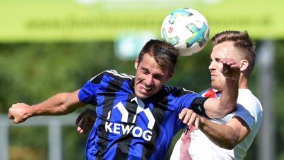 Bild: Büttner, Gerhard
Der Einsatz von Benjamin Werner (links) ist fraglich.