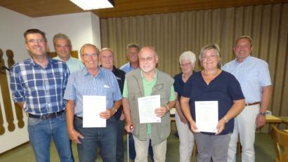 Bild: Sabine Rühl
Die geehrten vorbildlichen Kraftfahrer.