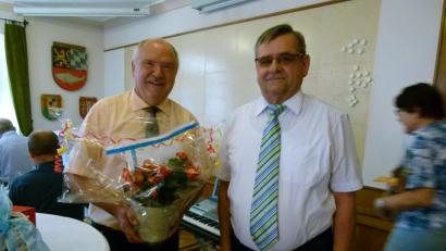 Bild: rn
Im Namen der Eschenbacher Vereine gratulierte Stadtverbandsvorsitzender Dieter Kies und dankte für deren Förderung.