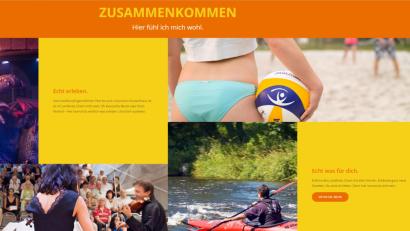 Screenshot: hier-kannst-du-echt-sein.de/
Auf der Internetseite der Image-Kampagne des Landkreises Cham ist auch die Szene mit dem Po der Beach-Volleyballerin zu sehen.