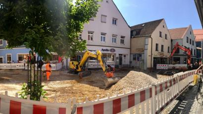 Bild: Gerhard Götz
Baustelle Friedrich-Ebert-Straße Schwandorf