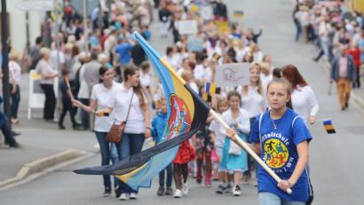 Bild: gsb
Viele Neustädter Vereine und Schulen beteiligen sich am Festzug "800 Jahre Neustadt".