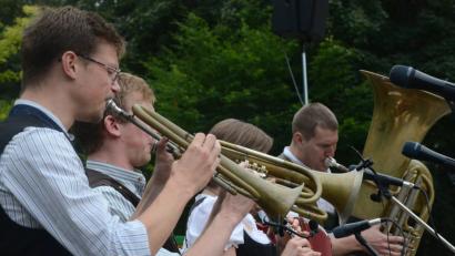 Bild: Kunz
Die Gruppe "D'Zwiad" erfreute die Besucher mit Brass-Musik.