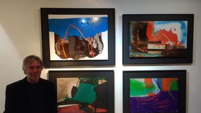 Bild: Susanne Wolke
Der Galerist Wolf Erdel zeigt momentan Arbeiten von Juan Fernando de Laiglesias. Thema sind die vier Elemente.