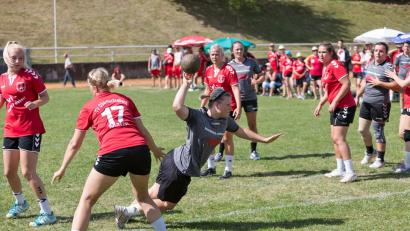Bild: Uschold
Voller Einsatz beim Feldhandball-Turnier des HV.