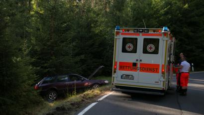 Bild: rw
Ein Audi hat sich am frühen Dienstagabend auf der sogenannten "Rennstrecke" überschlagen.