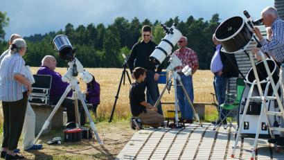 Bild: weu
Beim „astronomischen Sommernachtstraum“ am 27. Juli werden wieder rund ein Dutzend verschiedene Teleskope zur Verfügung stehen.