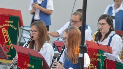 Bild: myd
Die Jugendblaskapelle begeisterte bei der Serenade.