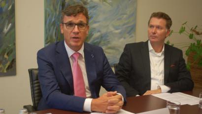 Bild: gib
Der neue IHK-Präsident Michael Matt (links) mit IHK-Hauptgeschäftsführer Jürgen Helmes.