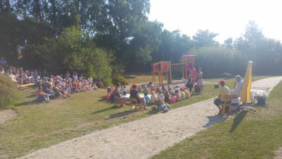 Bild: xs
Mit einer Andacht endet für die Vorschulkinder die Zeit im Pressather Kindergarten St. Michael.