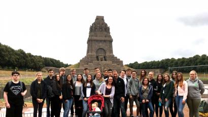 Bild: exb
Die Jugendlichen der M10 der Mittelschule Waldsassen in Leipzig.