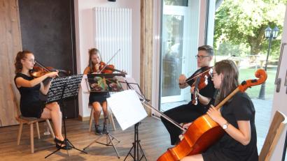 Bild: mfh
Das Streichquartett des Max-Reger-Gymnasiums.