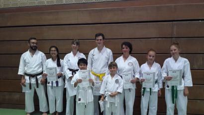Bild: adj
Die Teilnehmer der Stadtmeisterschaft in Karate vom Dojo Neustadt