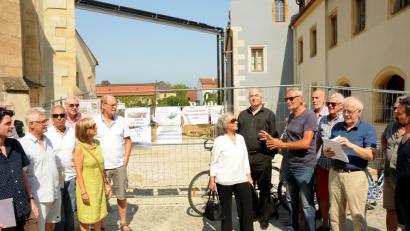 Bild: Stephan Huber
Die Entwicklung im Bereich der Neuen Münze, dem ehemaligen Storg-Gebäude, gefällt den Mitgliedern der Interessengemeinschaft Menschengerechte Stadt. Sie wollen aber auch auf dem Bürgerspitalgelände nur eine sehr schonende Bebauung haben.
