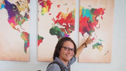 Bild: Bühner
Der Rucksack wird als Grepäckstück nicht ausreichen, wenn Felix Baumgart nach China fliegt