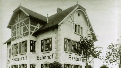 Bild: hev
Das Bahnhofsrestaurant in Eschenbach.