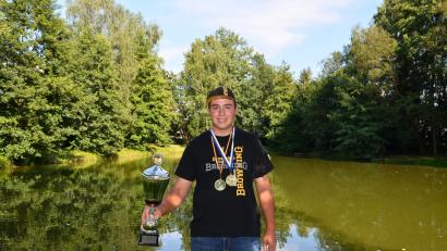 Bild: fjo
Fabian Gesierich ist stolzer Europameister im Angeln und hofft am Wochenende auf noch mehr.