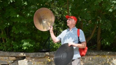 Bild: dob
Sein Equipment hat Karl Ochantel immer dabei.