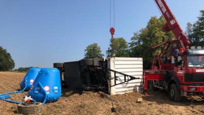 Bild: Auer, Alexander
Lastwagenbergung in Laaber.