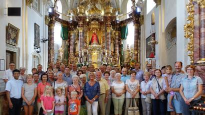 Bild: exb/Michaela Staufer
Bereits zum achten Mal fand die Pfarrwallfahrt der Fuchsmühler nach Marienweiher an.