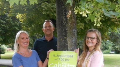 Bild: abi
Tanja Hoppe, Jens Ernstberger und Daniela Pöhlmann stecken stecken mitten in den Vorbereitungen für das Stadtparkfest "Gaböltz" am 11. August.