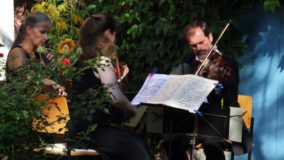 Bild: stg
Das Pro-Arte- Trio bei den Wurzer Sommerkonzerten.
