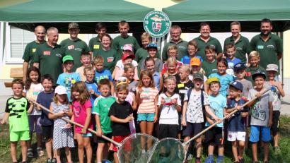 Bild: Weidner
34 Kinder hatten großen Spaß bei der Ferienprogramm-Veranstaltung des Sportanglerbundes.