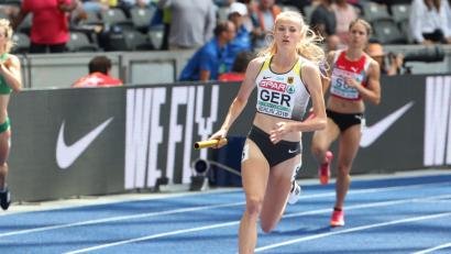 Bild: Kiefner
Corinna Schwab vom TV 1861 Amberg durfte im EM-Finale über 4x400 Meter nicht in der deutschen Staffel ran. Im Vorlauf hatte die Jüngste an Position zwei noch großen Anteil am Finaleinzug.